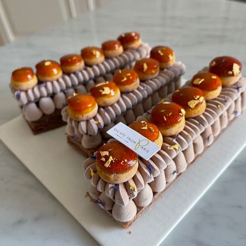 巧克力聖多諾黑蛋糕中文字「川」