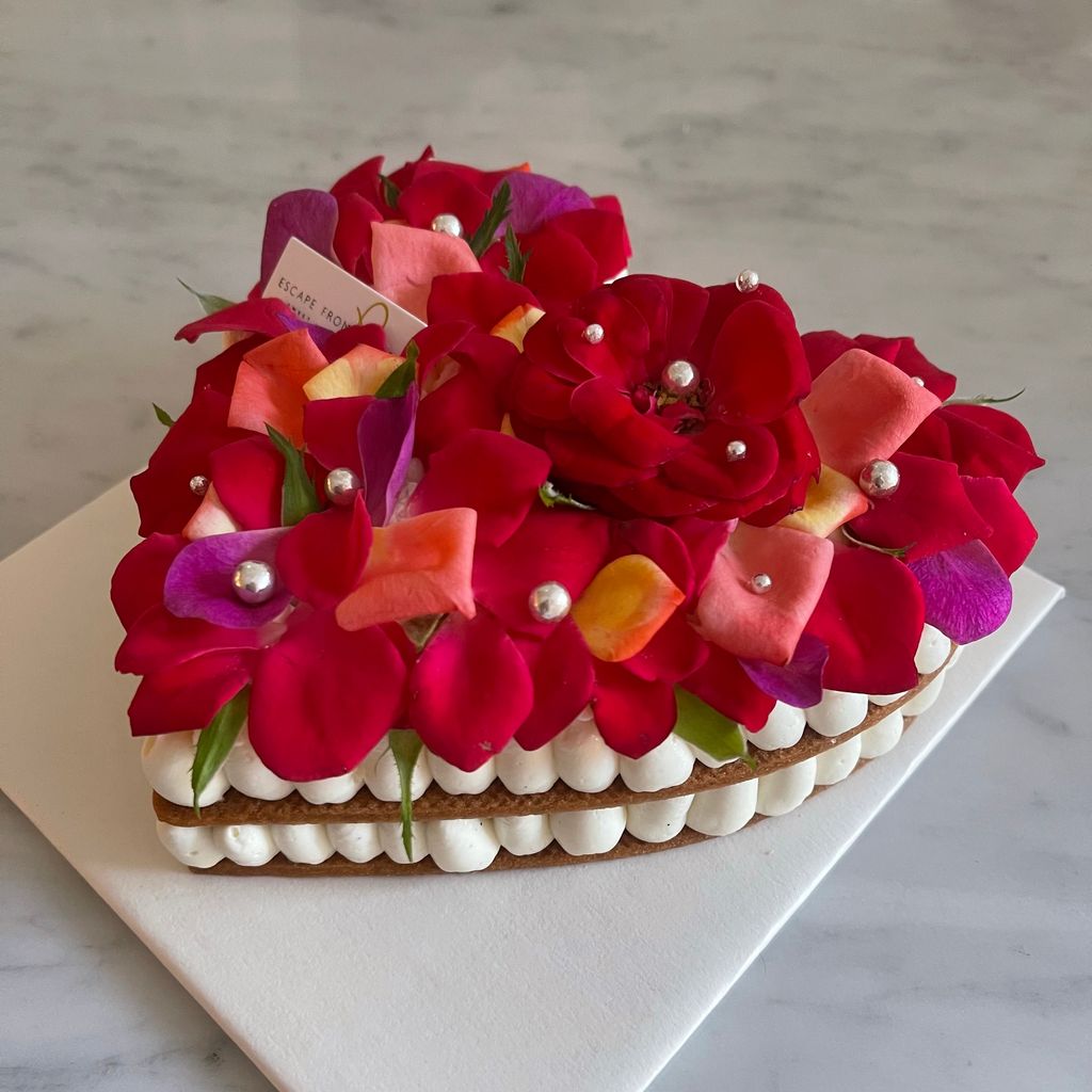 食用花實心愛心