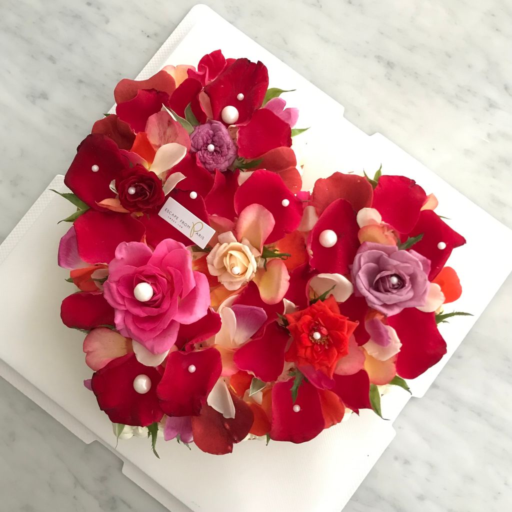 食用花實心愛心