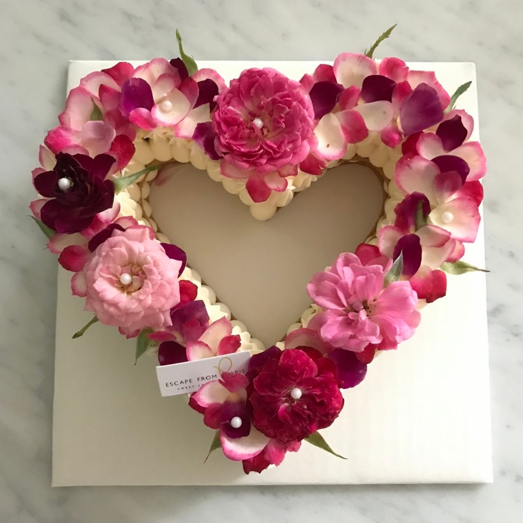 食用花中空愛心