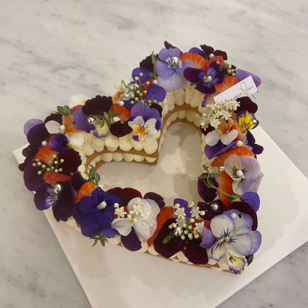 食用花中空愛心