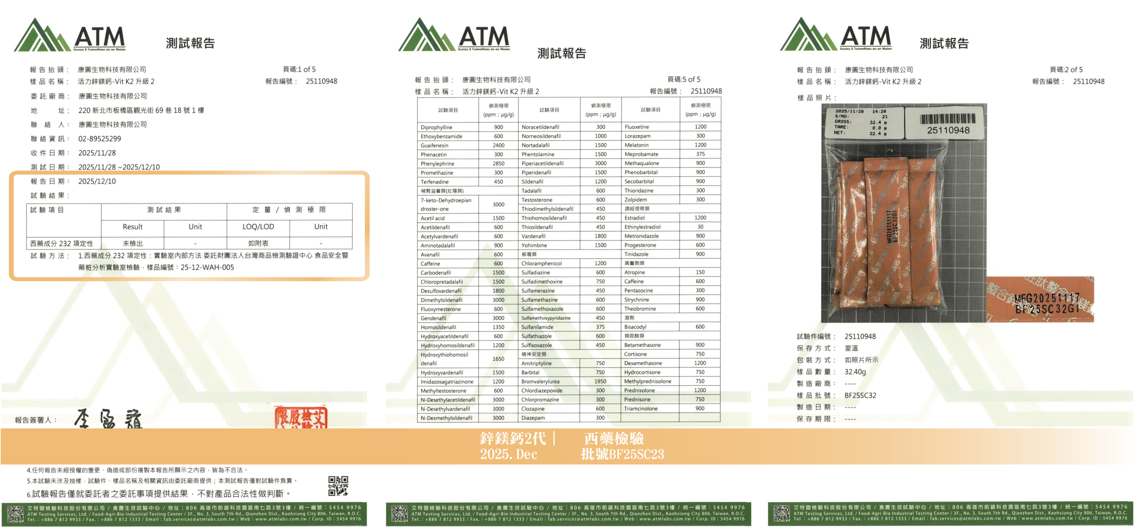 202512月鋅鎂鈣-西藥檢驗