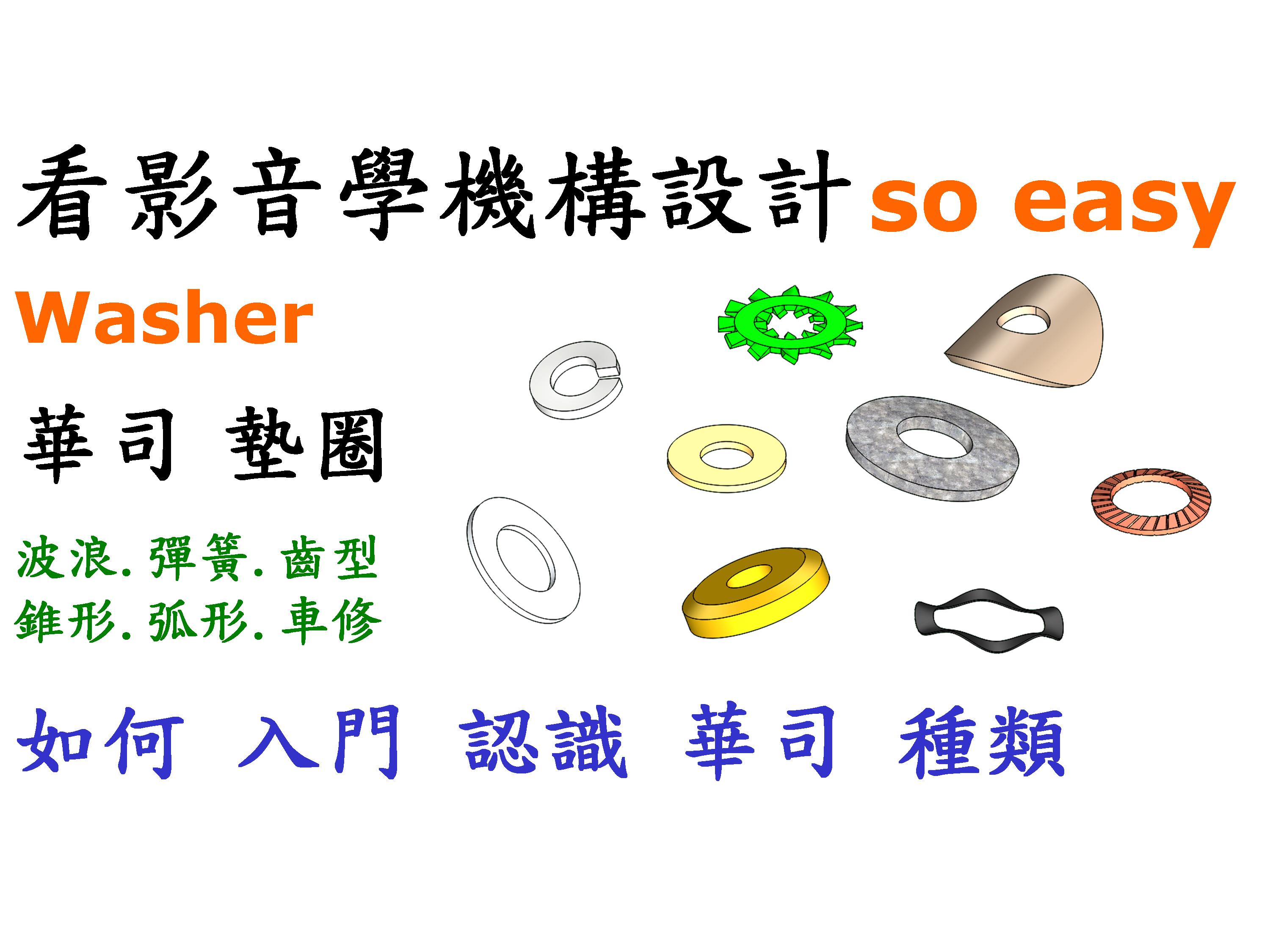 #1 華司(墊片)種類(平.弧.厚.齒)