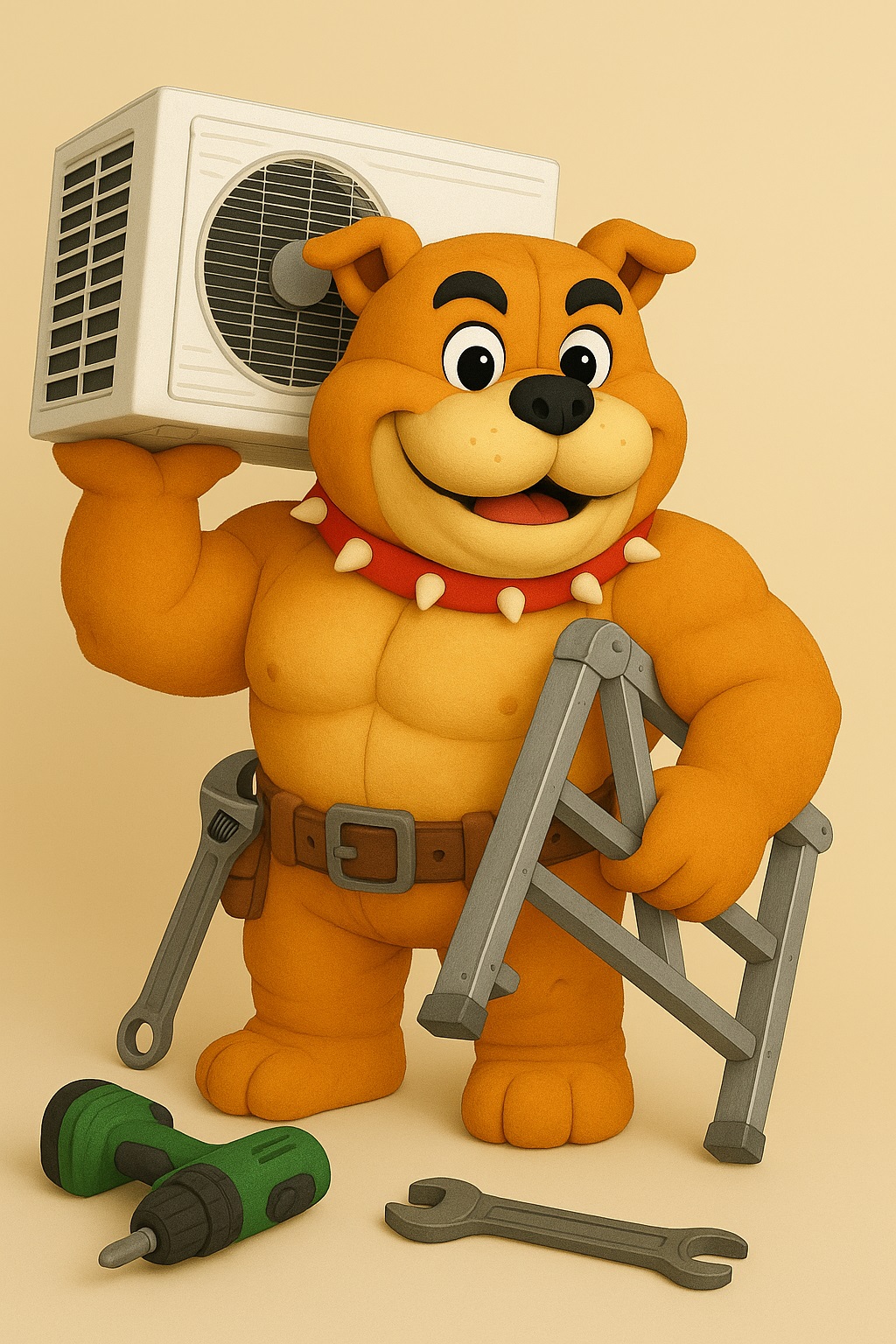 吉祥物娃娃-狗老大(冷氣師傅)