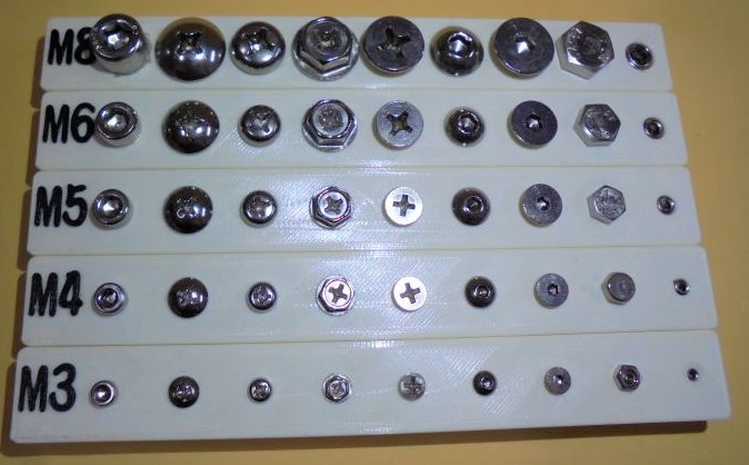 常見螺絲頭型展示圖