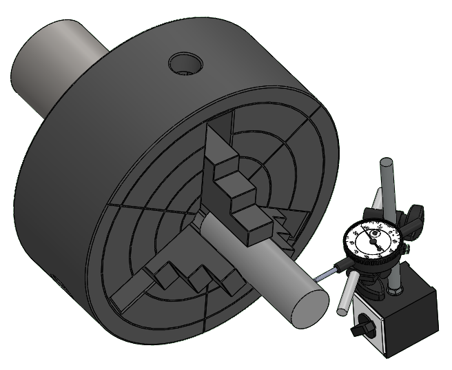 車床量表實際應用示意圖