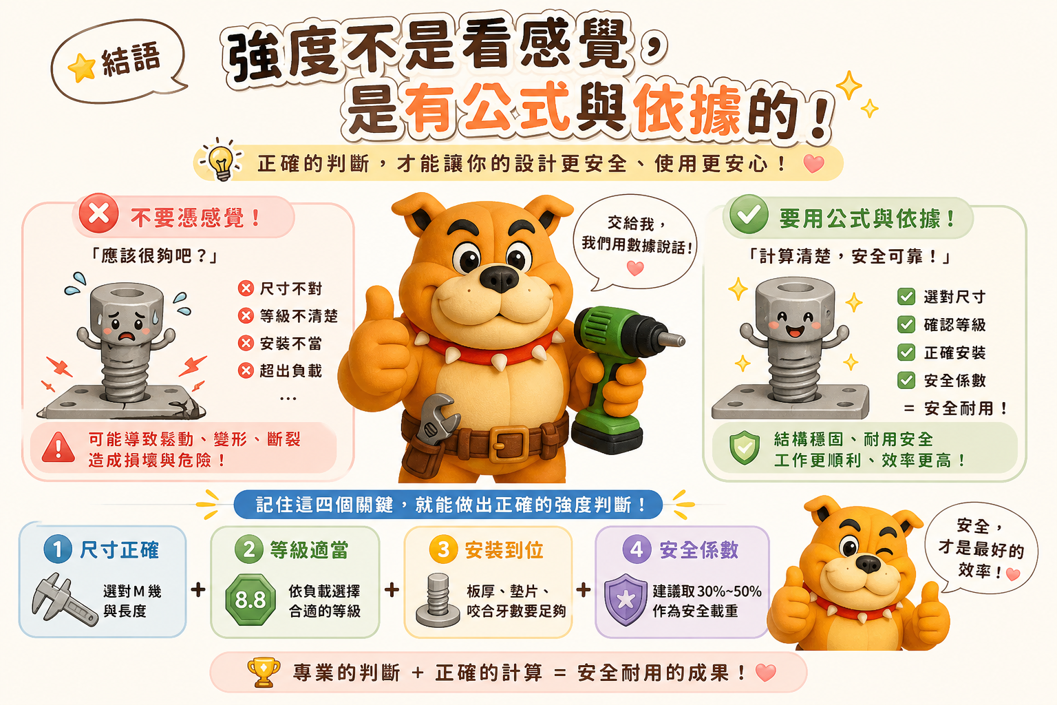 螺絲強度不看感覺是有公式與依據-示意圖