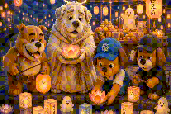 老天狗中元節GIF檔