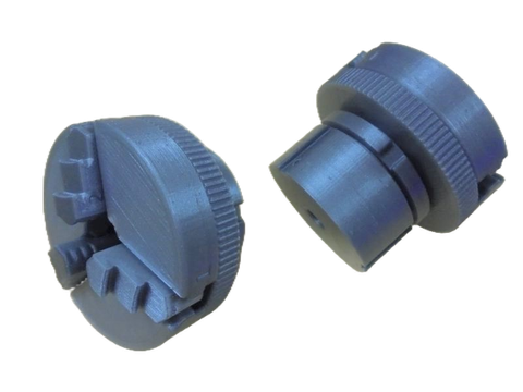 迷你可動三爪夾頭(含聯軸器)-去背