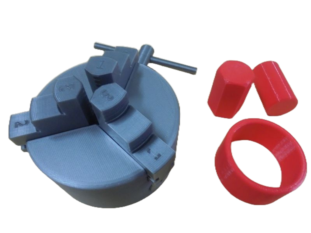 可動三爪夾頭模型-去背