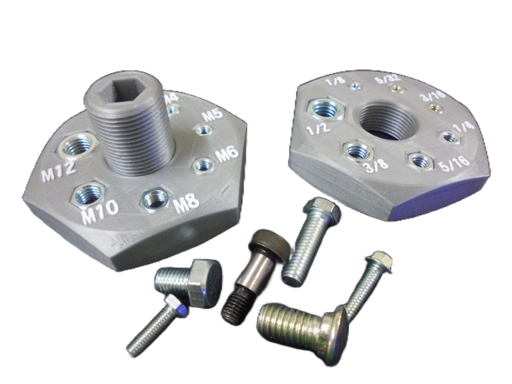 公英制螺帽造型牙規-去背