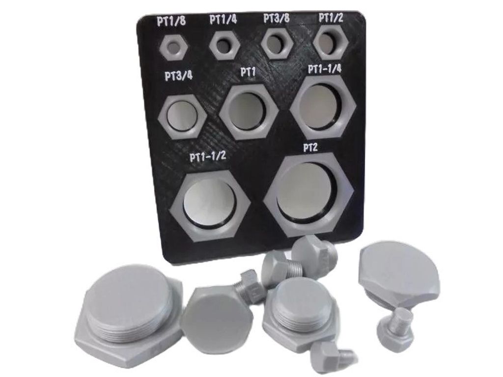 英制PT管用外螺紋牙規大全-去背