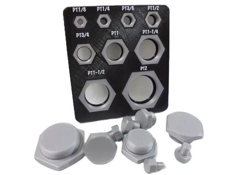 英制PT管用外螺紋牙規大全-去背