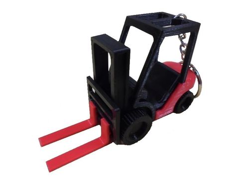 柴油堆高機鑰匙圈-去背