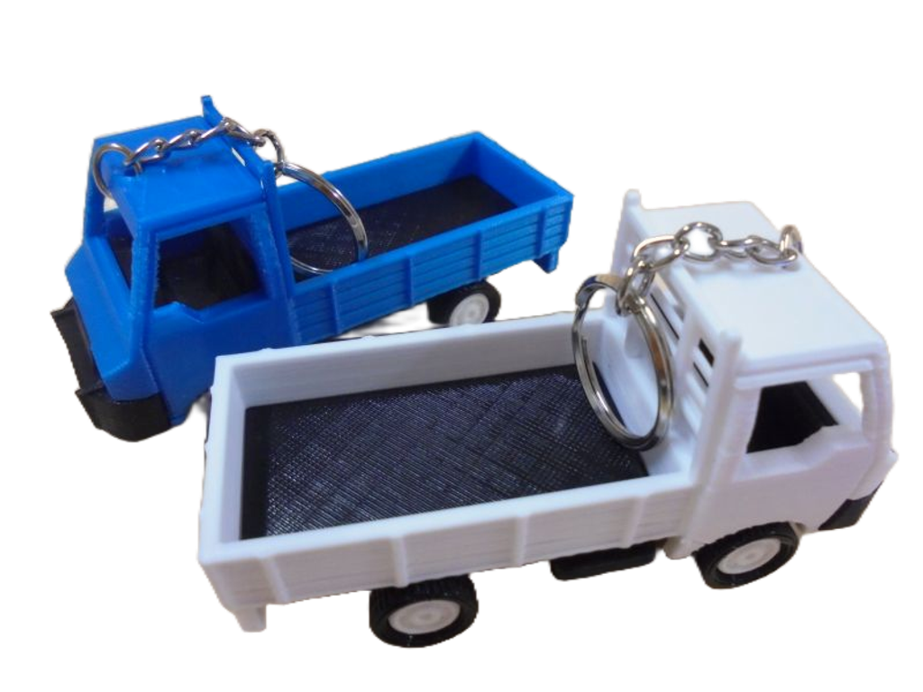 小貨車鑰匙圈去背