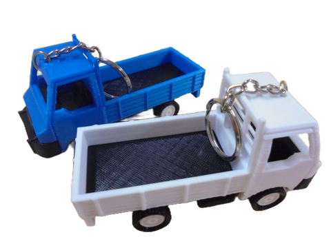 小貨車鑰匙圈去背