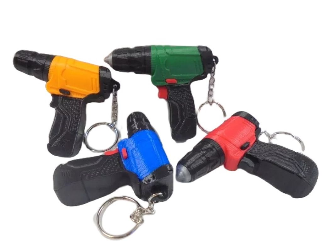 迷你電鑽鑰匙圈-去背