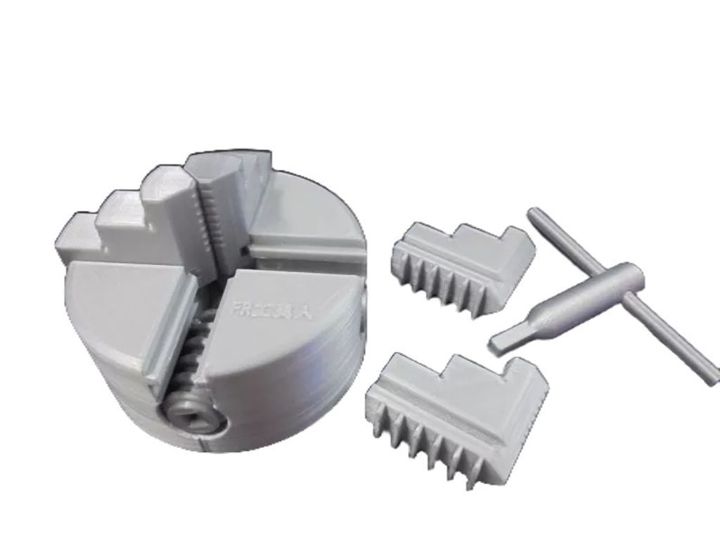 可動四爪夾頭模型-去背