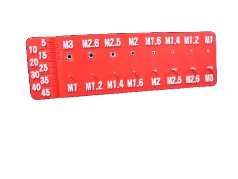 公制內外螺紋超小型牙規尺規(不鏽鋼)-去背