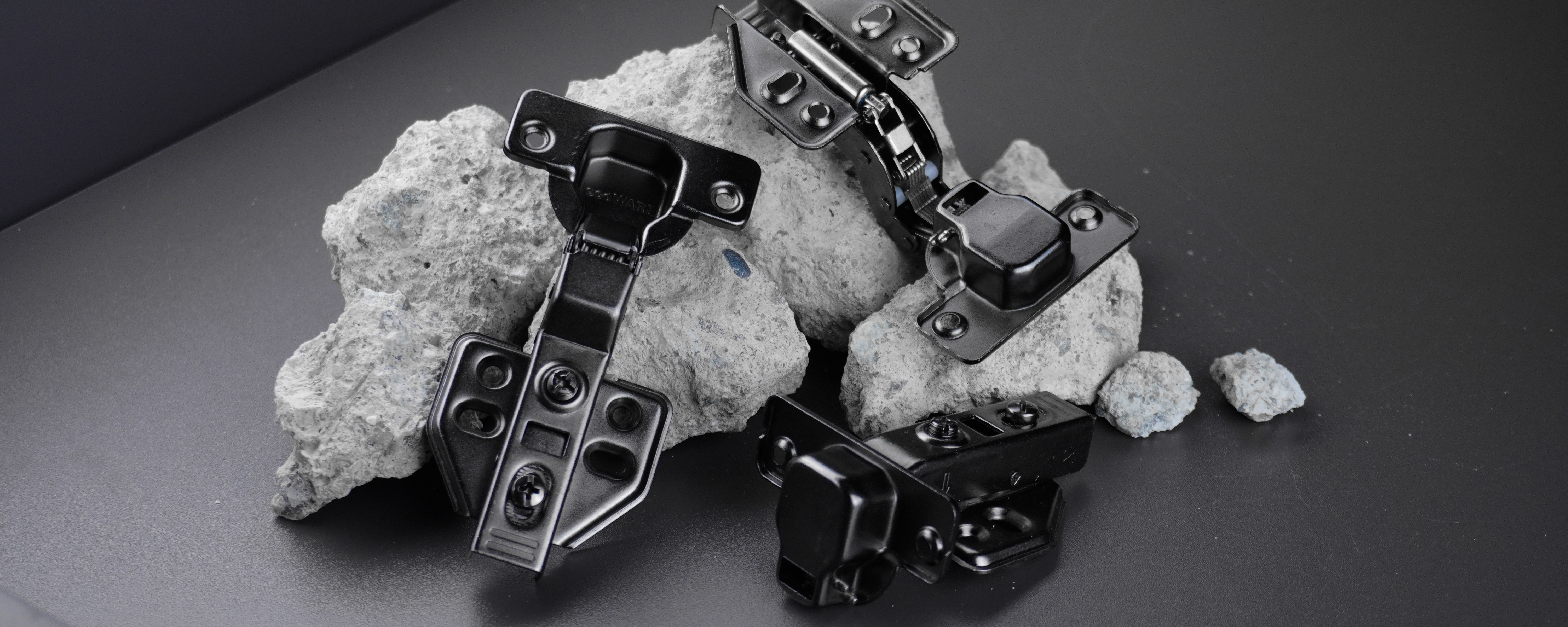 【New Update】 110 Degree Conceal Hinge - 4 Hole Grey