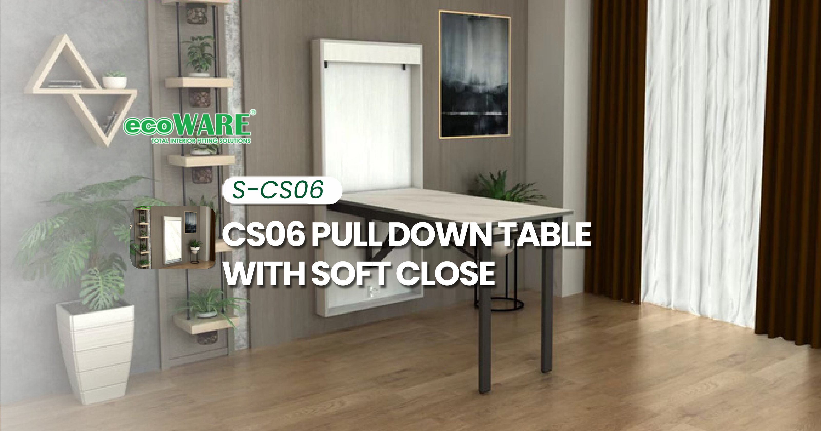 Wall-Mounted Fold-Down Table: A Space-Saving Table for Small Homes
