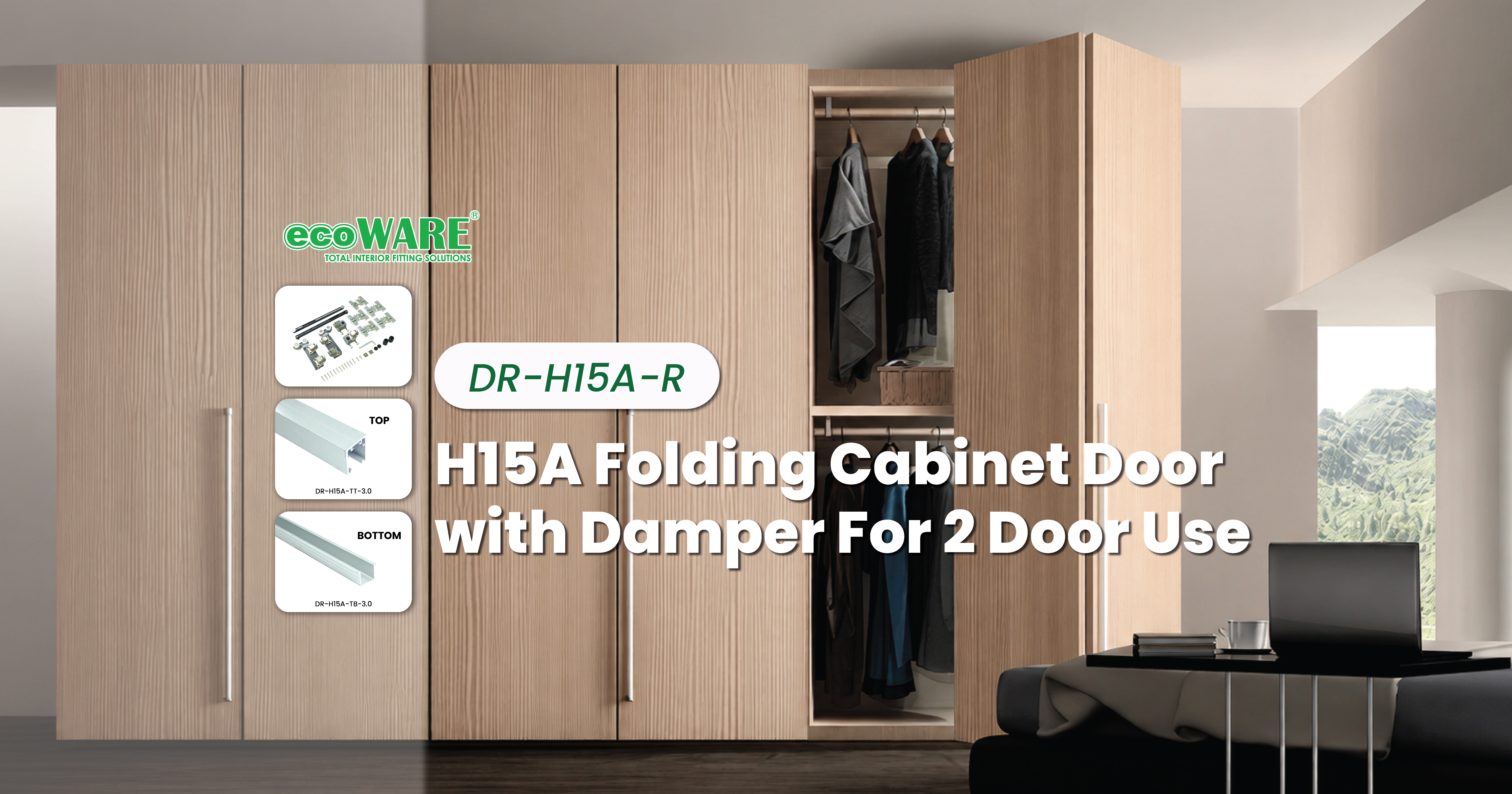 How to Create a Smooth and Quiet Folding Wardrobe Door🚪