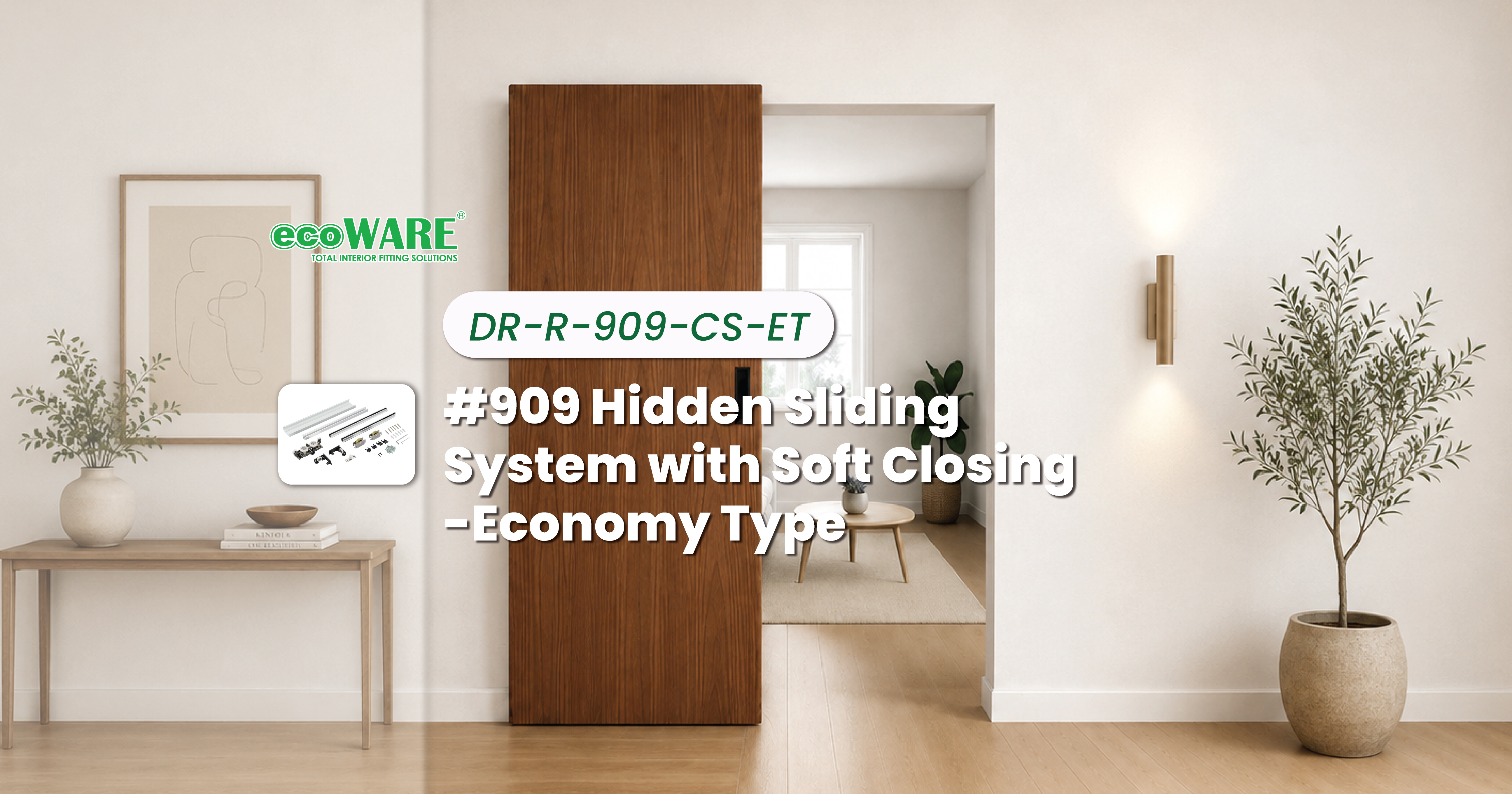 Want a Sliding Door Without a Visible Track? This is what you need...