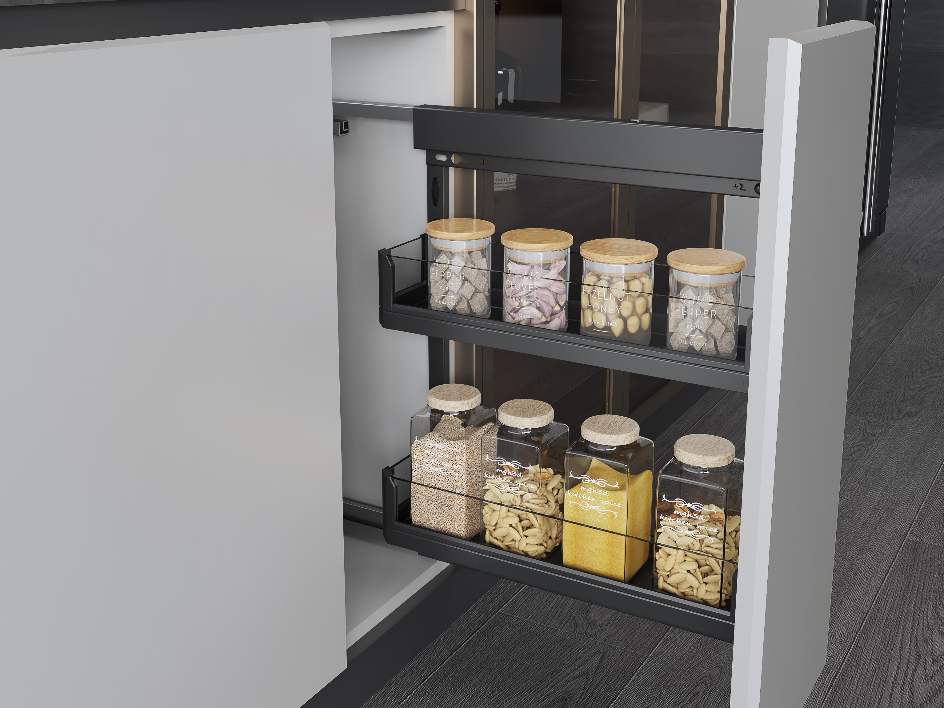 Side-Mounted Pull-Out Basket