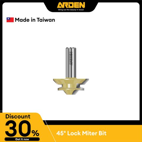 45° Lock Miter Bit