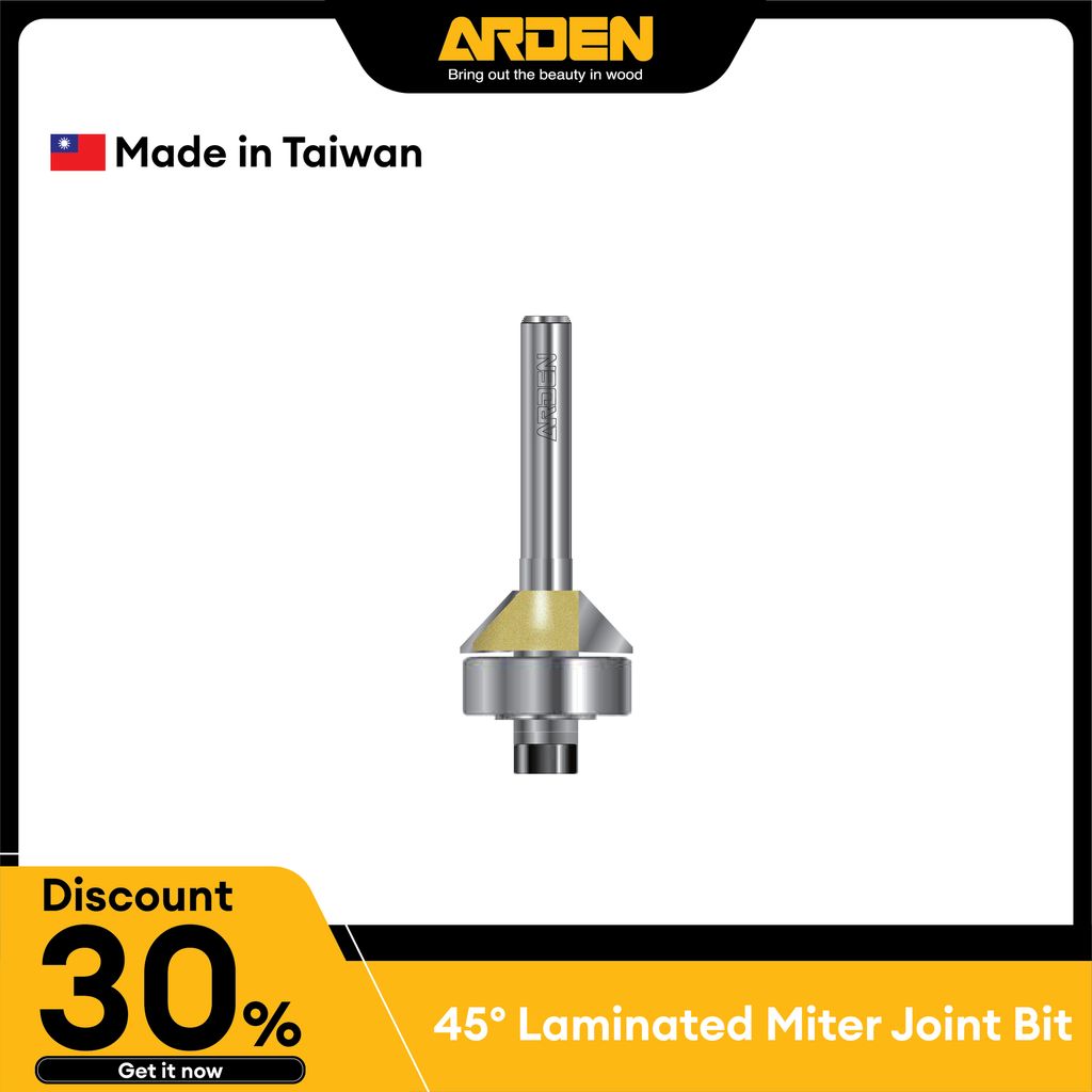 45° Laminated Miter Joint Bit