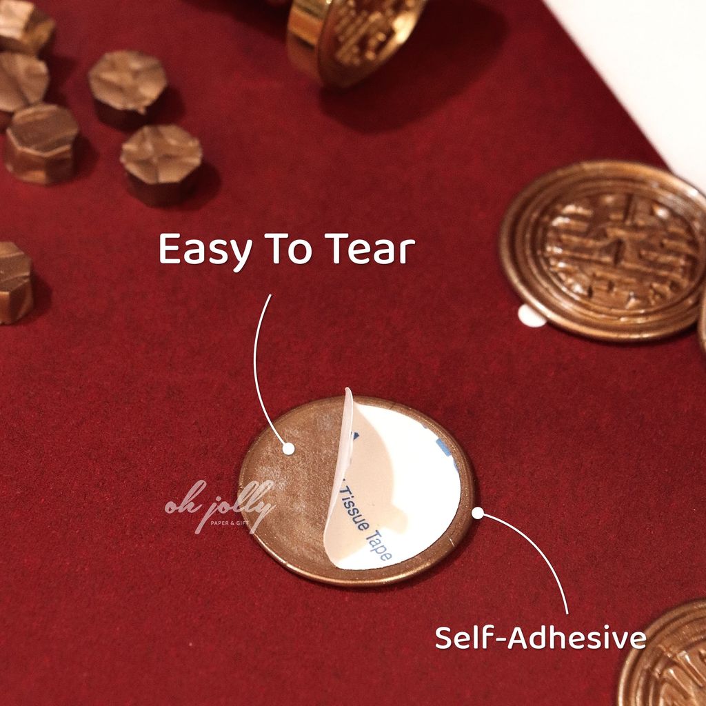 OHJOLLY 100Pcs Wedding Wax Stamp Seal Stamp Wax Seal Stamp Set Wedding Wax Seal Stamp Wax Seals 火漆 火漆印章 结婚喜字火漆印章 4