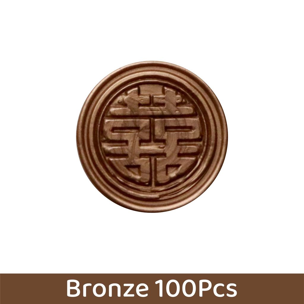 OHJOLLY 100Pcs Wedding Wax Stamp Seal Stamp Wax Seal Stamp Set Wedding Wax Seal Stamp Wax Seals 火漆 火漆印章 结婚喜字火漆印章 11