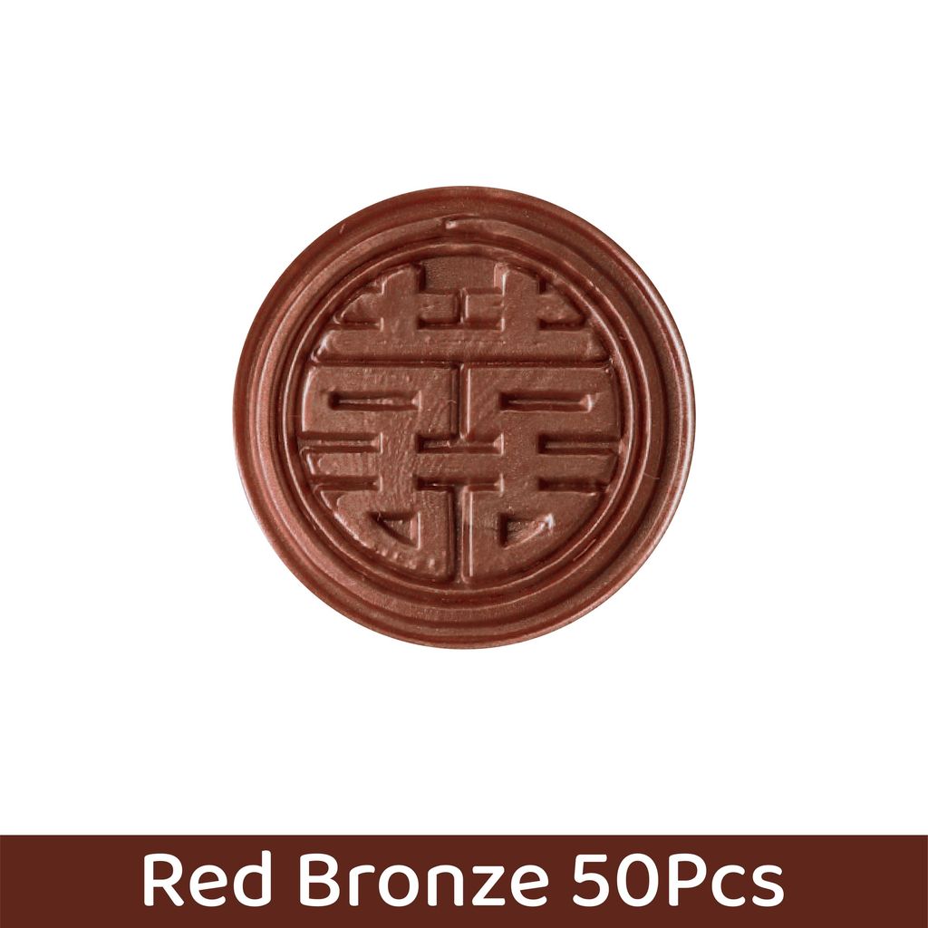 OHJOLLY 100Pcs Wedding Wax Stamp Seal Stamp Wax Seal Stamp Set Wedding Wax Seal Stamp Wax Seals 火漆 火漆印章 结婚喜字火漆印章 14