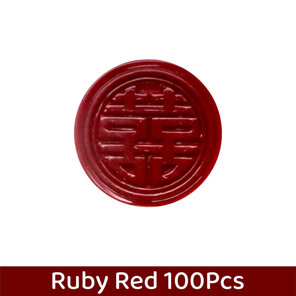 OHJOLLY 100Pcs Wedding Wax Stamp Seal Stamp Wax Seal Stamp Set Wedding Wax Seal Stamp Wax Seals 火漆 火漆印章 结婚喜字火漆印章 13