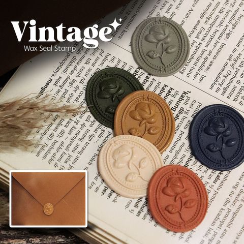 OHJOLLY 1Pcs Vintage Wax Seal Stamp Wax Stamp Seal Wax Sealing Wax Stamp Ready Made Wax Stamp 火漆 火漆印章 火漆 印章 1