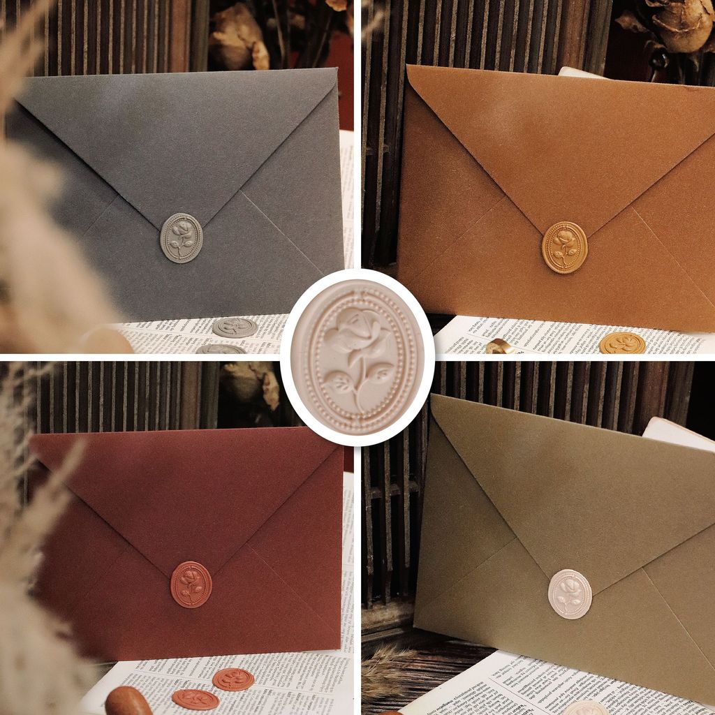 OHJOLLY 1Pcs Vintage Wax Seal Stamp Wax Stamp Seal Wax Sealing Wax Stamp Ready Made Wax Stamp 火漆 火漆印章 火漆 印章 4