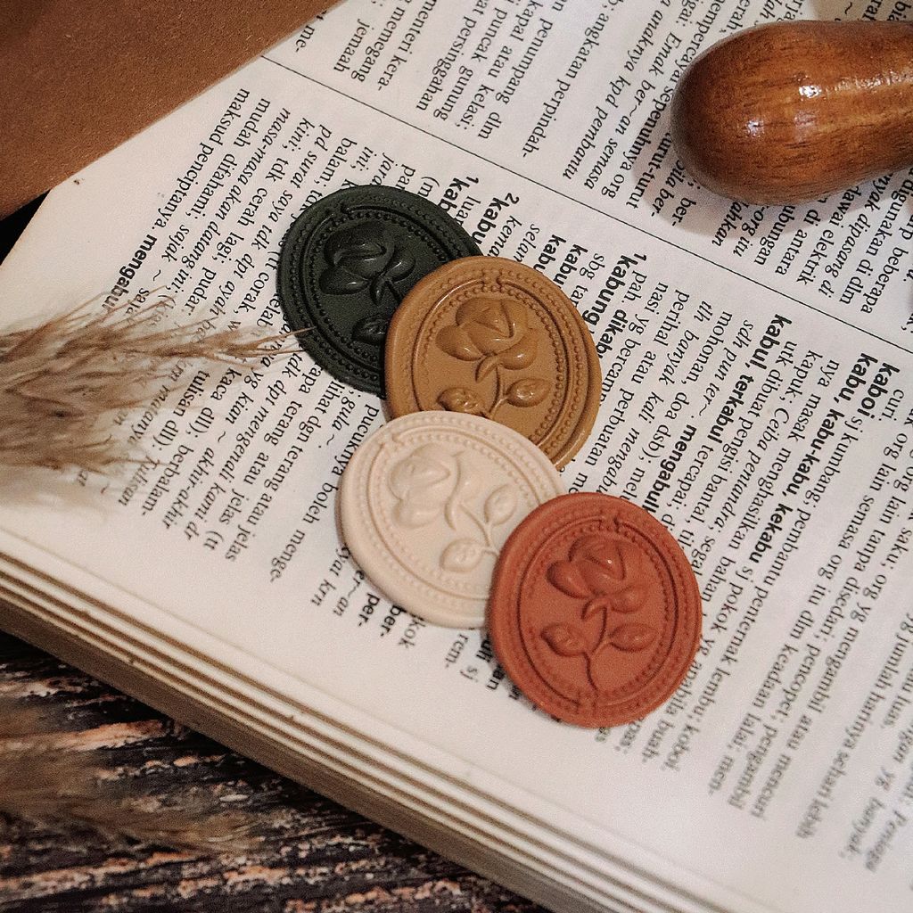 OHJOLLY 1Pcs Vintage Wax Seal Stamp Wax Stamp Seal Wax Sealing Wax Stamp Ready Made Wax Stamp 火漆 火漆印章 火漆 印章 7