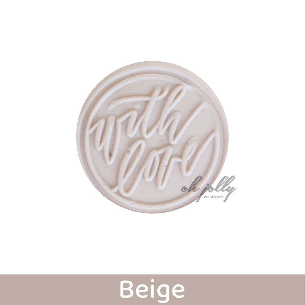 OHJOLLY 1Pcs Ready Made Wax Stamp Seal Stamp Set Sealing Wax Stamp Wax Seals Wedding Wax Seal Sticker 火漆 火漆印章 11