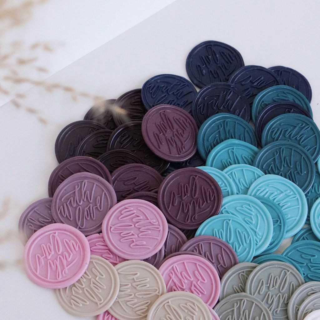 OHJOLLY 1Pcs Ready Made Wax Stamp Seal Stamp Set Sealing Wax Stamp Wax Seals Wedding Wax Seal Sticker 火漆 火漆印章 1