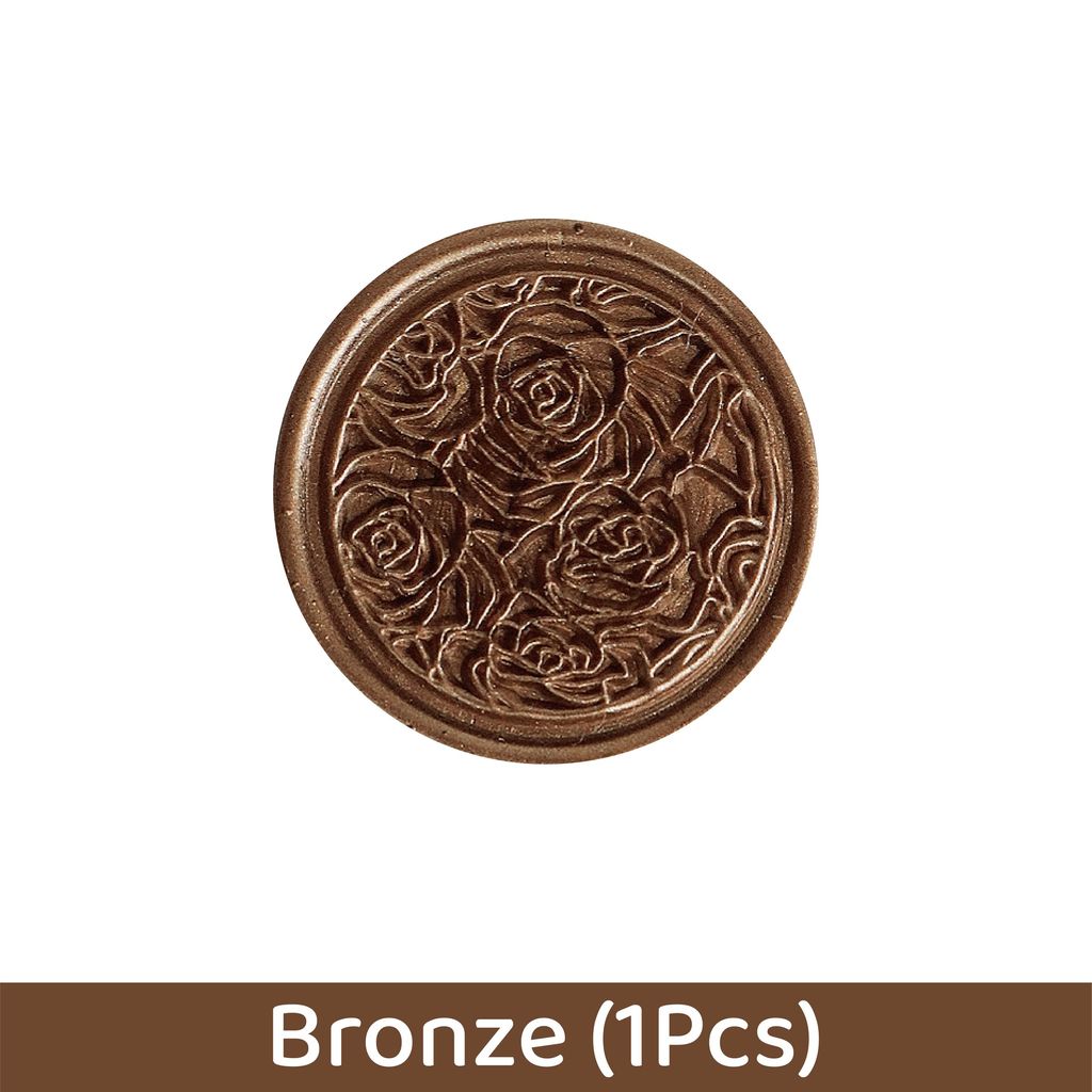 OHJOLLY 1Pcs Flower Wax Seal Stamp Wax Stamp Seal Wax Sealing Wax Stamp Ready Made Wax Stamp 火漆 火漆印章 火漆 印章 10
