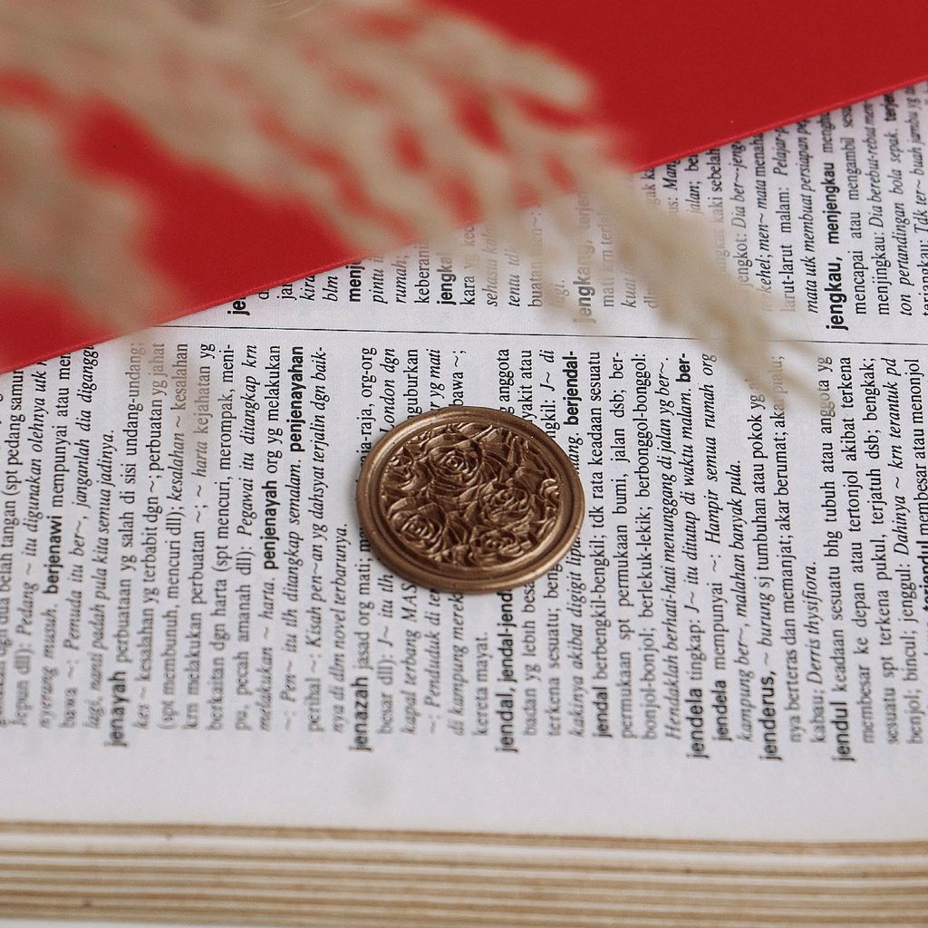 OHJOLLY 1Pcs Flower Wax Seal Stamp Wax Stamp Seal Wax Sealing Wax Stamp Ready Made Wax Stamp 火漆 火漆印章 火漆 印章 6