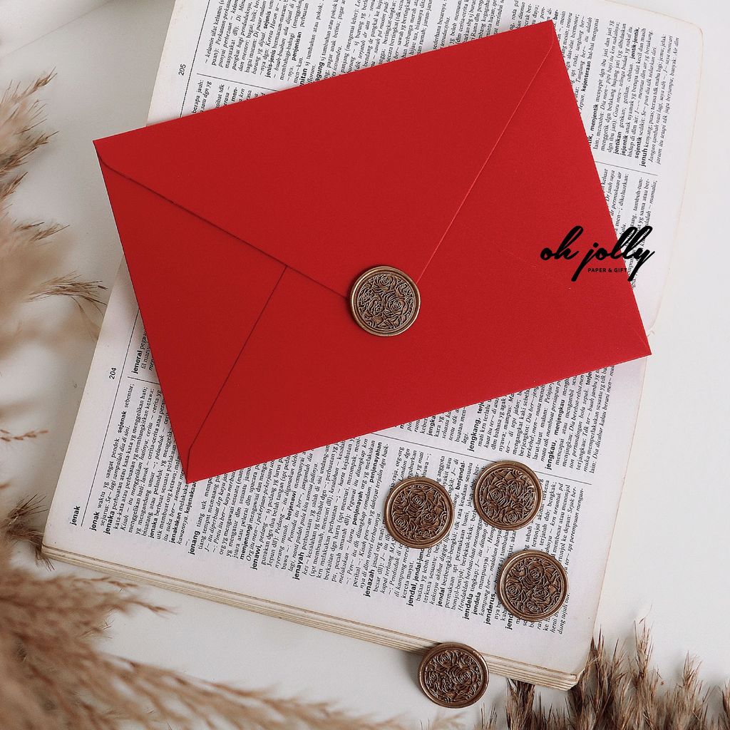 OHJOLLY 1Pcs Flower Wax Seal Stamp Wax Stamp Seal Wax Sealing Wax Stamp Ready Made Wax Stamp 火漆 火漆印章 火漆 印章 5