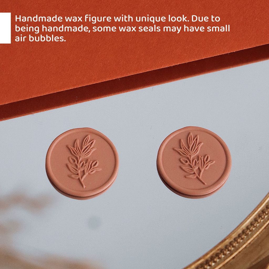 OHJOLLY 1Pcs Leaf Wax Seal Stamp Wax Stamp Seal Wax Sealing Wax Stamp Ready Made Wax Stamp 火漆 火漆印章 火漆 印章 7
