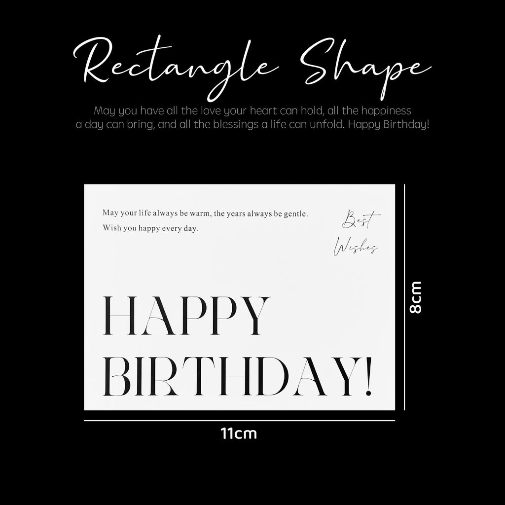 OHJOLLY 1Pcs Happy Birthday Wish Card Birthday Card Gift Card Greeting Card Kad Ucapan Birthday 卡片 生日卡片 生日贺卡 3
