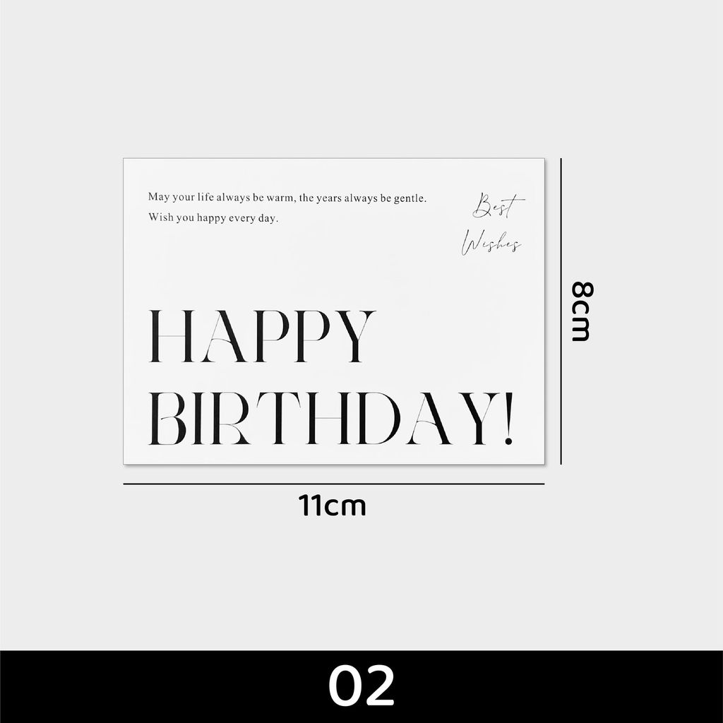 OHJOLLY 1Pcs Happy Birthday Wish Card Birthday Card Gift Card Greeting Card Kad Ucapan Birthday 卡片 生日卡片 生日贺卡 11
