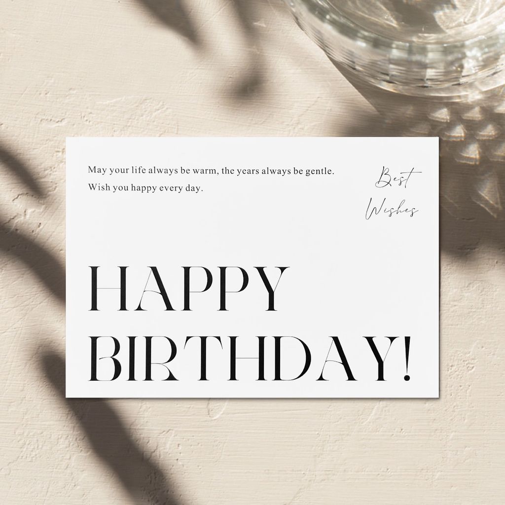 OHJOLLY 1Pcs Happy Birthday Wish Card Birthday Card Gift Card Greeting Card Kad Ucapan Birthday 卡片 生日卡片 生日贺卡 4