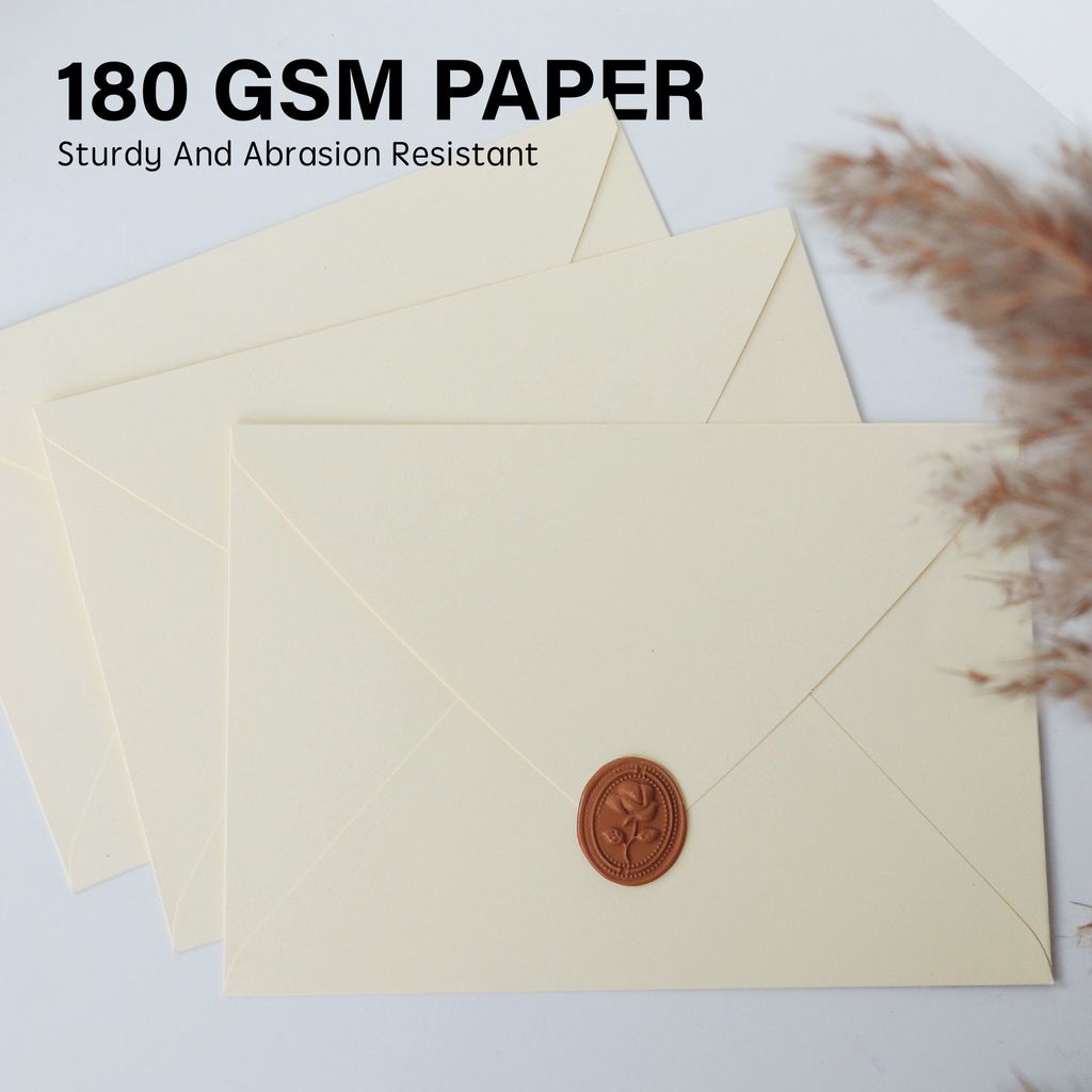 OHJOLLY 1Pcs A5 Envelope Wedding Card 180gsm Red Envelope A5 Wedding Envelope Sampul Kad Kahwin Envelope 信封 喜帖信封 红色信封 4