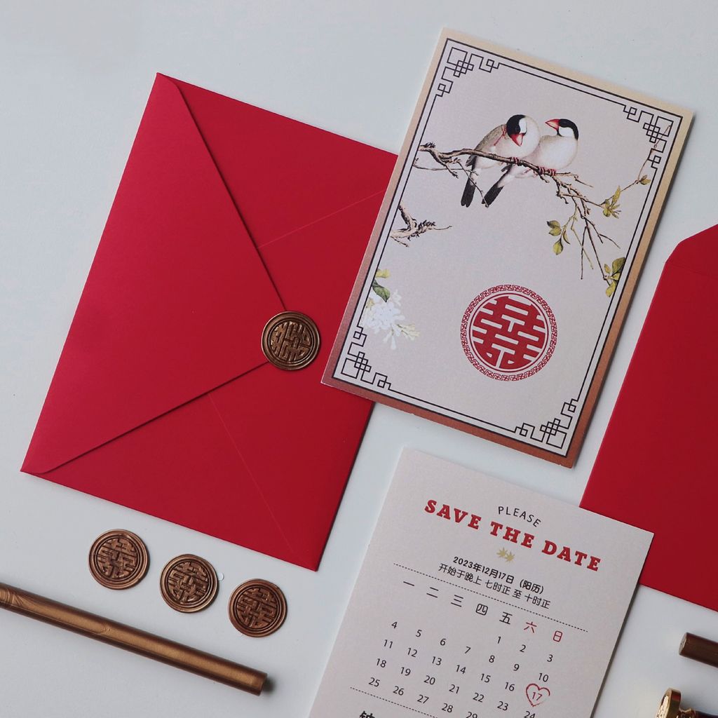 OHJOLLY 1Pcs A5 Envelope Wedding Card 180gsm Red Envelope A5 Wedding Envelope Sampul Kad Kahwin Envelope 信封 喜帖信封 红色信封 8