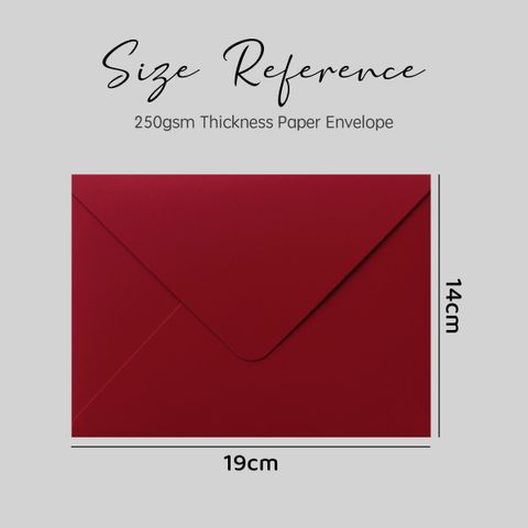 OHJOLLY 1Pcs A5 Envelope Wedding Card 250gsm Red Envelope A5 Wedding Envelope Sampul Kad Kahwin Envelope 信封 喜帖信封 红色信封 2