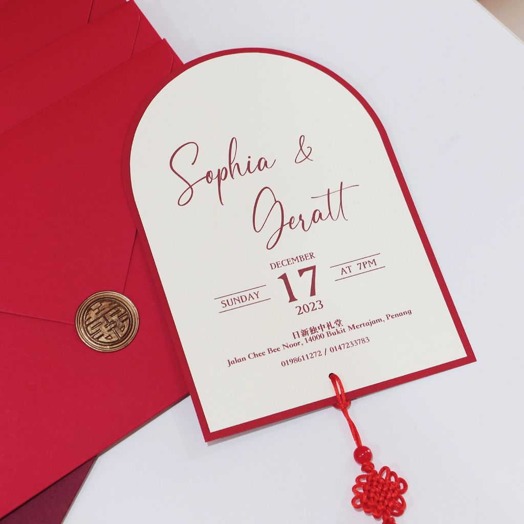 OHJOLLY 1Pcs A5 Envelope Wedding Card 250gsm Red Envelope A5 Wedding Envelope Sampul Kad Kahwin Envelope 信封 喜帖信封 红色信封 8